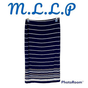 M.L.L.P Max Studio Specialty Products Stripe Maxi Skirt